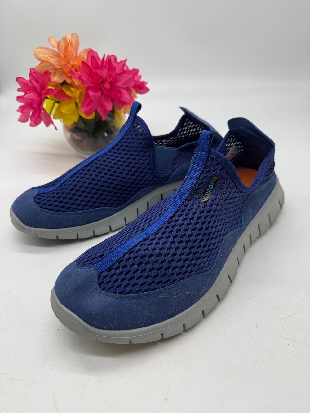 Tesla Men's Slip-On Athletic Mesh Shoes - Navy Size 13